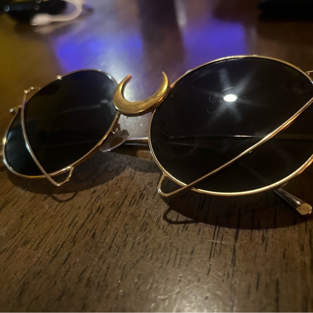 Rave Goddess Saturn and Moon SunGlasses